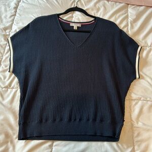 Tommy Hilfiger Dark Blue V-Neck Sweater